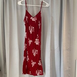 Red Floral Dress